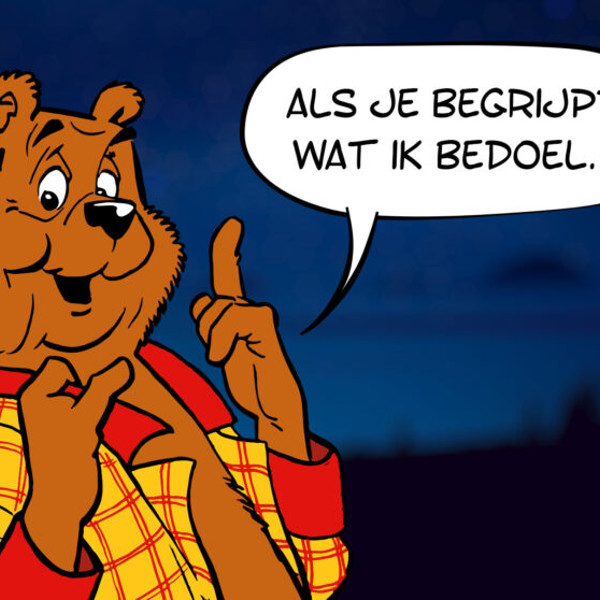 Een tekening van de stripfiguur Olivier B Bommel Een tekening van de stripfiguur Olivier B Bommel