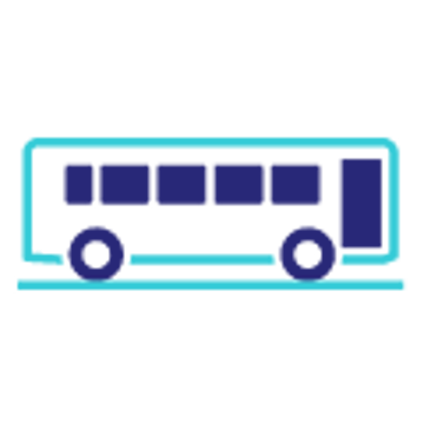 Icoon van een bus. Icoon van een bus.