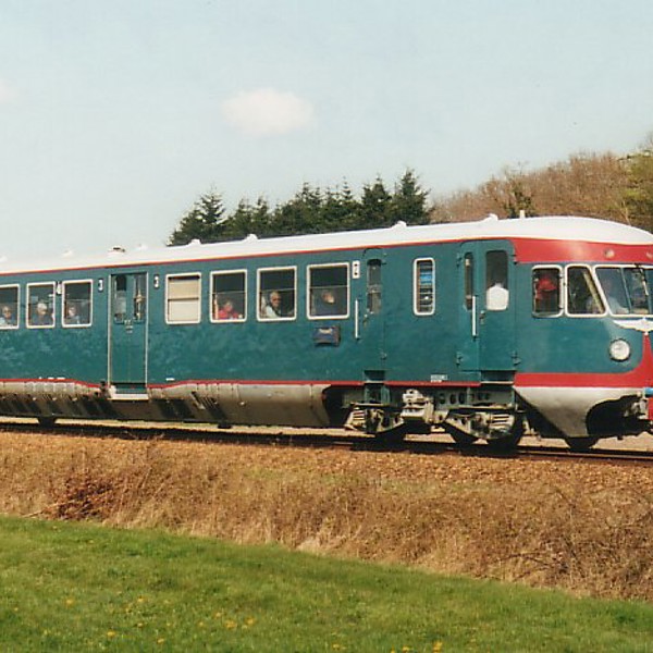 Een oude foto van de trein De Blauwe Engel Een oude foto van de trein De Blauwe Engel