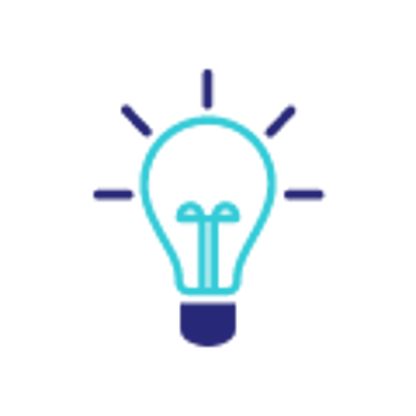 Een icoon van een blauw lampje dat aan staat. Een icoon van een blauw lampje dat aan staat.